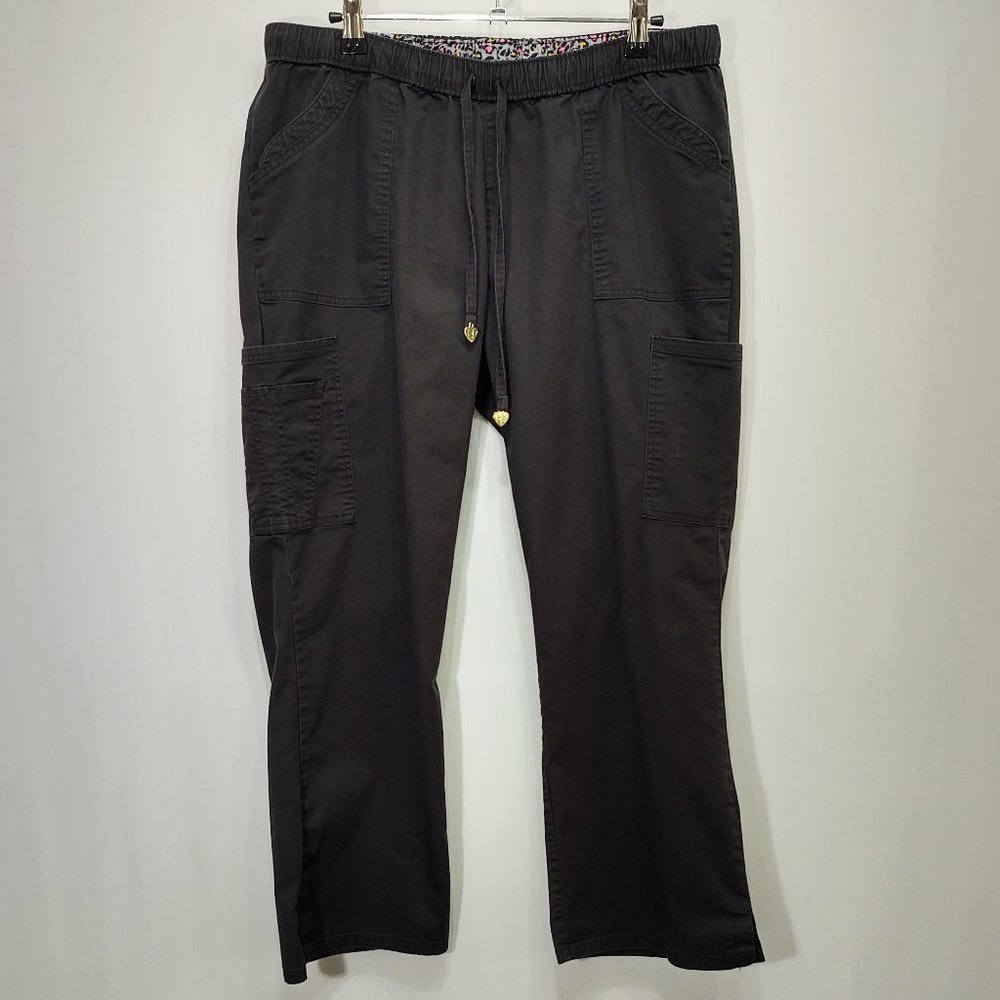3/$30 HeartSoul Scrubs Black Scrub Pants Petite L
